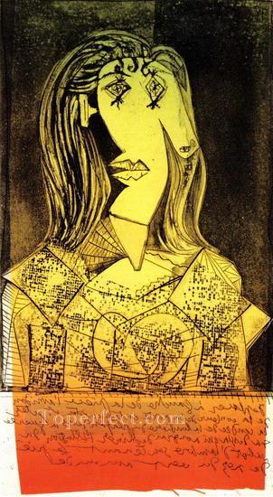Busto de Mujer en Silla IX 1938 cubista Pablo Picasso Pintura al óleo